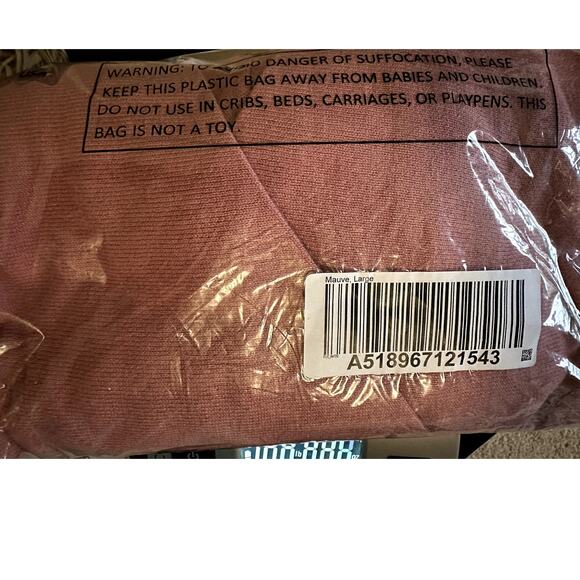 NEW Encore by Idina Menzel QVC Wrap Front Dolman Sweater Mauve Sz L Soft Cozy - Picture 4 of 4